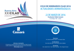Ciclo de Seminarios del CILAD 2016.