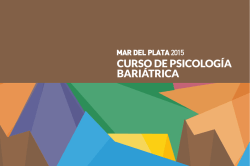III Congreso Internacional de Psicologia Bariátrica