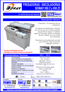 FRESADORA - ENCOLADORA PMA BOWAY 950 Z Y 950 Z3.cdr
