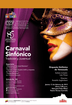 Carnaval Sinfónico - Orquesta Sinfonica de Venezuela