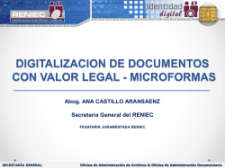 Digitalización de Documentos con Valor Legal