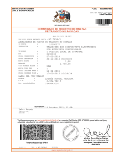 certificado de registro de multas de transito no pagadas