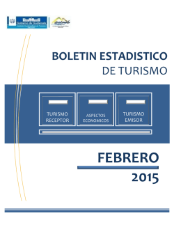 Boletín estadístico febrero 2015