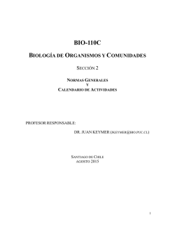 bio-110c biología de organismos y comunidades