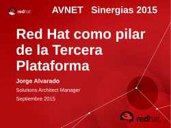 Red Hat como pilar de la Tercera Plataforma