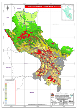 Mapa Hábitat de Fauna Regional Cusco A3
