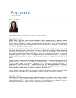 Maya R. Said - Novartis Oncology España