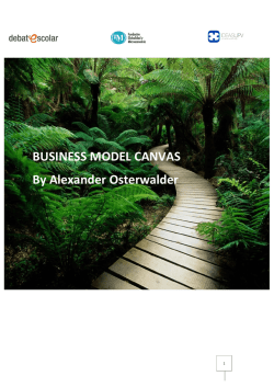 BUSINESS MODEL CANVAS By Alexander