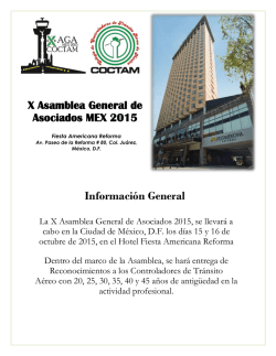 Información General 10a AGA 2015.