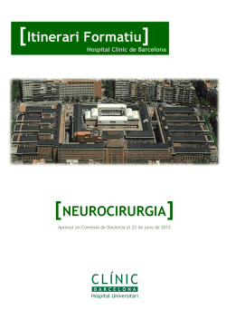 Neurocirugía - Hospital Clínic