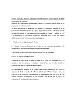 Informe Explicativo - Municipalidad de San Antonio de Areco