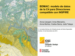 BDMAC: modelo de datos de la C4 para Direcciones