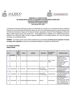 DIRECCIONES - Secretaría de Educación Jalisco