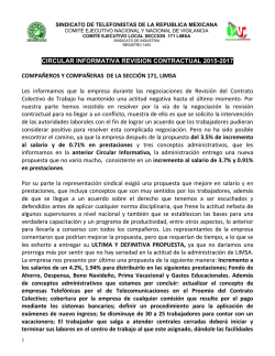 Circular - Sindicato de Telefonistas de la República Mexicana