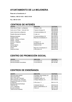 centros de enseñanza - Ayuntamiento de La Mojonera