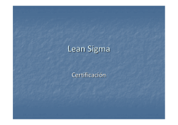 Certificación Lean Sigma