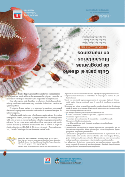 Guía para el diseño de programas fitosanitarios en manzanos