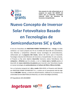 Nuevo Concepto de Inversor Solar Fotovoltaico Basado