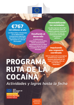 CRP Brochure ES - Cocaine Route Programme