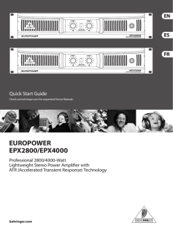 EUROPOWER EPX2800/EPX4000