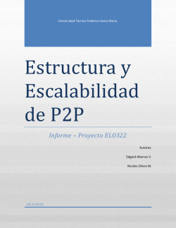 Estructura y Escalabilidad de P2P