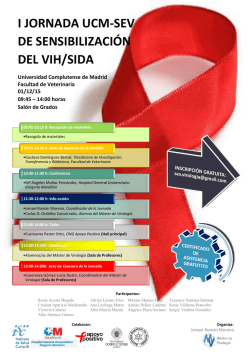 I JORNADA UCM-SEV DE SENSIBILIZACIÓN DEL VIH/SIDA