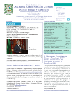 Vol 3 No23 - Academia Colombiana de Ciencias Exactas, Físicas y