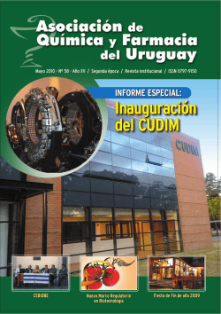 Mayo 2010 - Asociación de Quimica y Farmacia del Uruguay