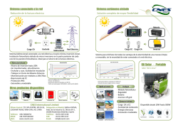 Sistema autónomo aislado Kit Solar – Portable Sistema conectado a
