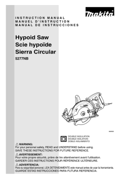 Hypoid Saw Scie hypoïde Sierra Circular
