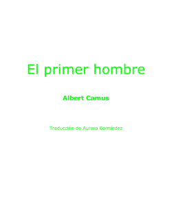 Camus, Albert – El primer hombre