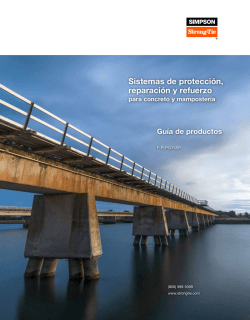 Flier: Sistemas de protección, reparación y refuerzo para concreto y