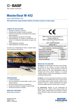 MasterSeal M 452 - BASF Construction Chemicals Españ
