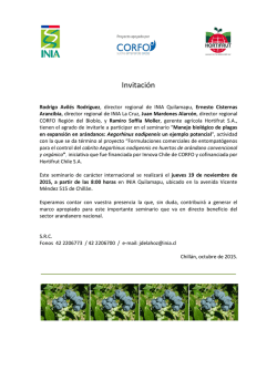 Invitación - Control Biológico Chile