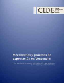 Mecanismos y procesos de exportación en Venezuela: