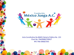 Aviso de Privacidad - Fundación México Juega AC