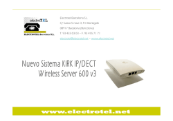Nuevo Sistema IP/DECT 600 V3, la solución IP de KIRK