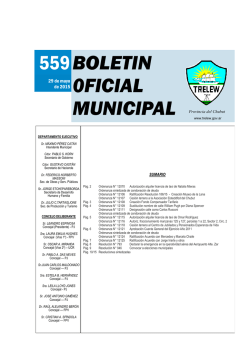 559 BOLETIN 0FICIAL - Municipalidad de Trelew