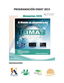 Descargar Programa - Encuentro Internacional de Matemáticas EIMAT