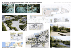 p0 proyecto de paisaje y urbanizacion sobre la cubierta de un