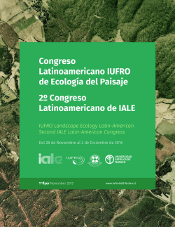 Congreso Latinoamericano IUFRO de Ecología del Paisaje 2º