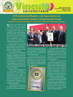 UTP, Centro Certificador y de Capacitación en Instrumentación