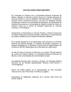 Dr. Jorge Ponce Martínez - Instituto de Estudios Judiciales
