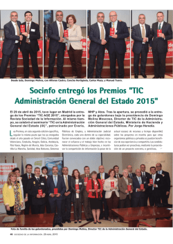 Socinfo entregó los Premios "TIC Administración General del Estado