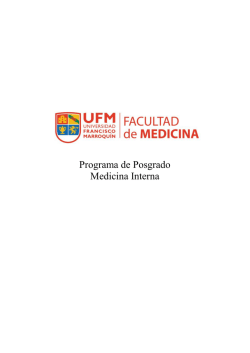 Programa de Posgrado Medicina Interna