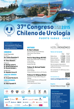 AFICHE CONGRESO UROLOGIA - Sociedad Chilena de Urología