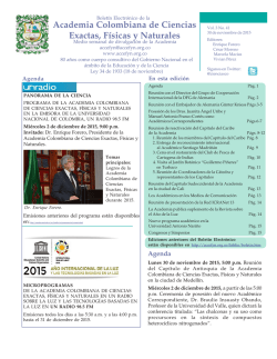Academia Colombiana de Ciencias Exactas, Físicas y Naturales
