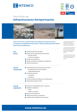 Servicios en Infraestructuras Aeroportuarias www.inteinco.es