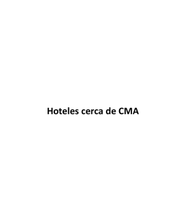 Hoteles cerca de CMA