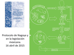 2. Protocolo de Nagoya y en la legislación mexicana/Lic. Patricia
